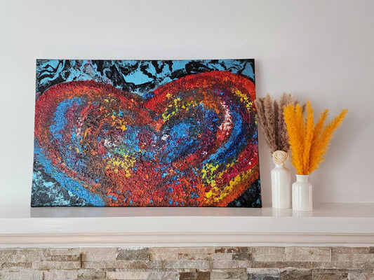 Love in Bloom — Original Acrylic Painting