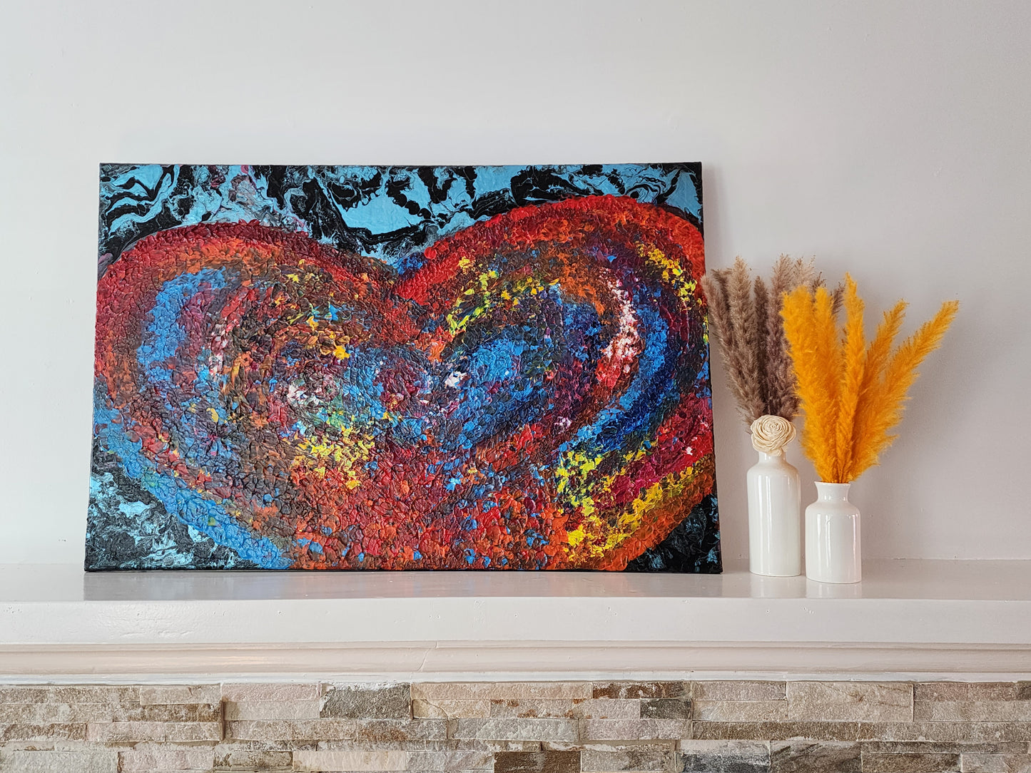 Love in Bloom — Original Acrylic Painting