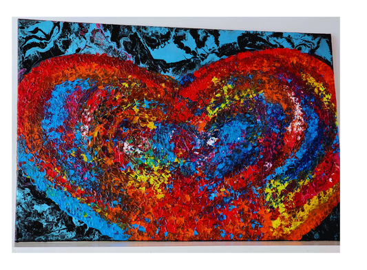 Love in Bloom — Original Acrylic Painting